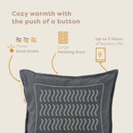 Pleafs® Heated Cushion Outdoor 45x45cm Carbon