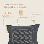 Pleafs® Heated Cushion Outdoor 45x60cm Carbon