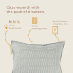 Pleafs® Heated Cushion Nomad 45x60cm Close Knit