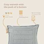 Pleafs® Heated Cushion Outdoor 45x60cm Spanich Grey