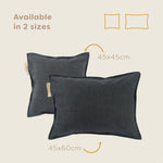 Pleafs® Cushion Outdoor 45x60cm Carbon