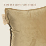 Pleafs® Cushion Plush 45x45cm Crewel Tan