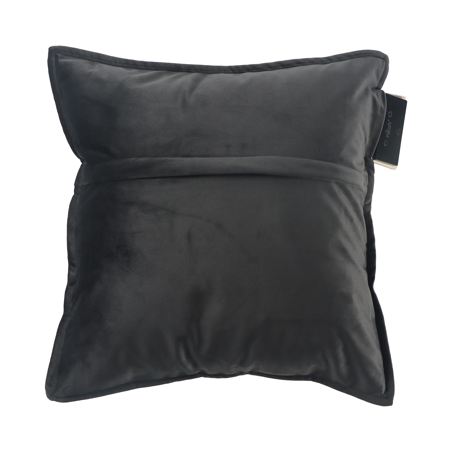 Pleafs® Heated Cushion Plush 45x45cm Onyx